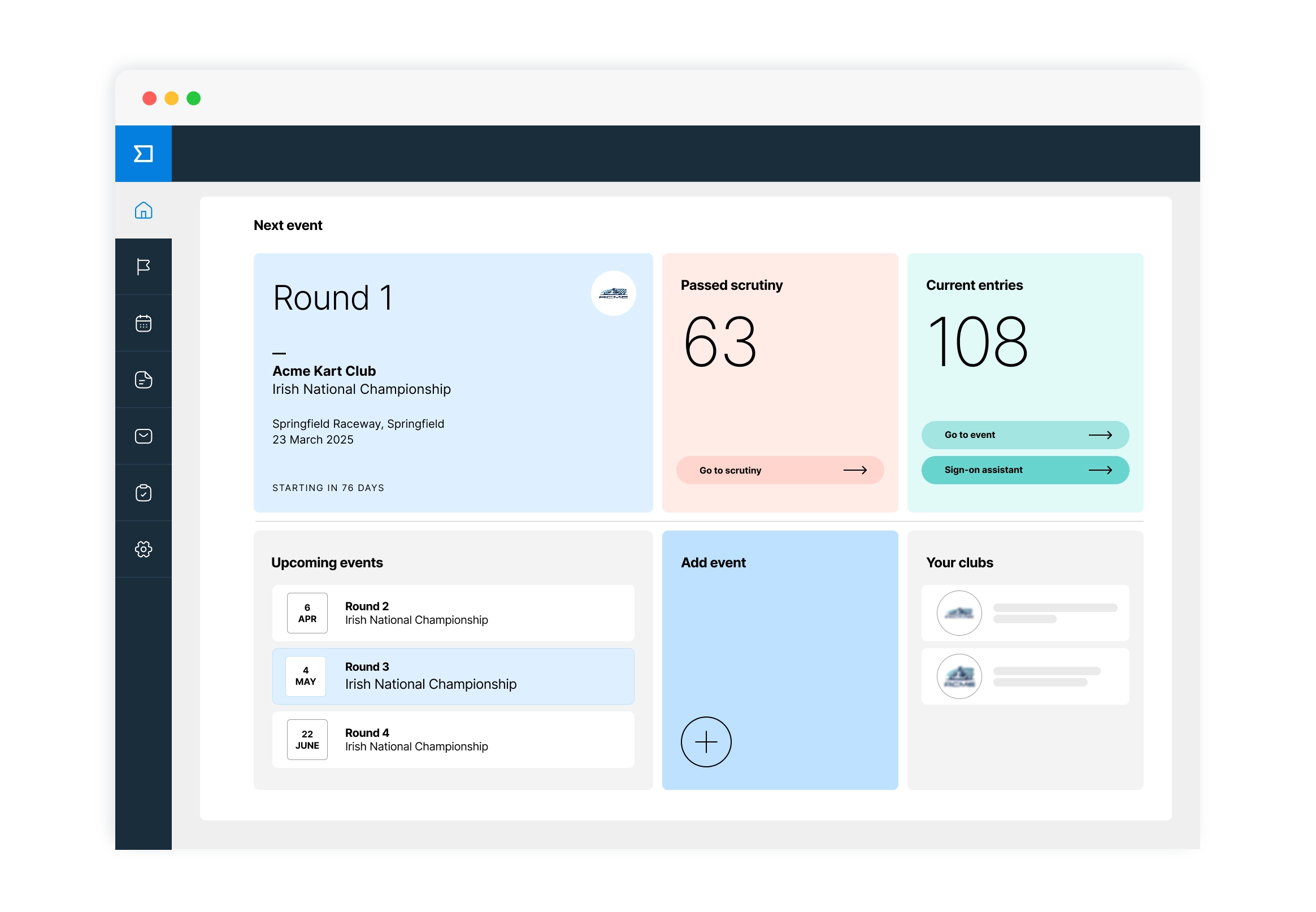 INEO Dashboard Desktop